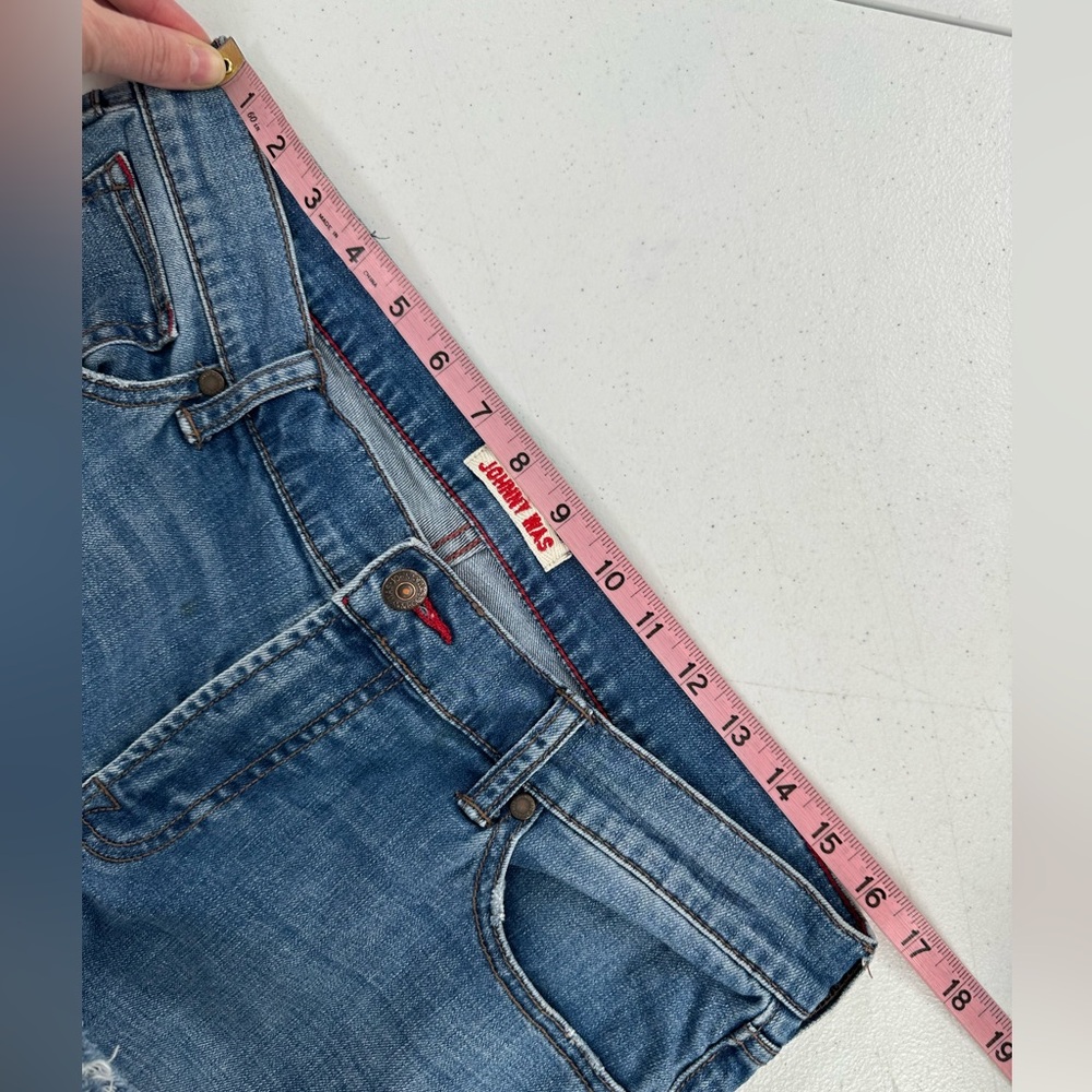 Johnny Was The Tomboy Mid Rise Relaxed Tapered Jeans Distressed Boho Western 29 - Picture 6 of 13